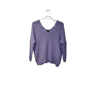 Rue 21 Knit Slouch Sweater Size S/M Purple